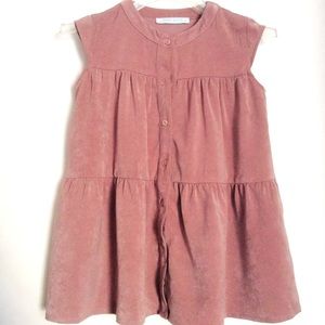 TAKE NOTE*(4T) YOUTH GIRLS Button-Down Shift DRESS